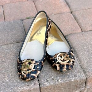 Michael Kors Fulton Ballerina Flat - Animal Print - SZ 6